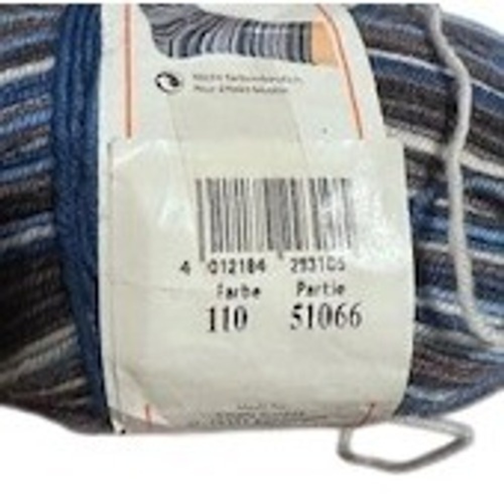 Regia Stretch Crazy Color Sock Yarn 100g Blue Grey Multi Wool Blend Fingering - Picture 4 of 4